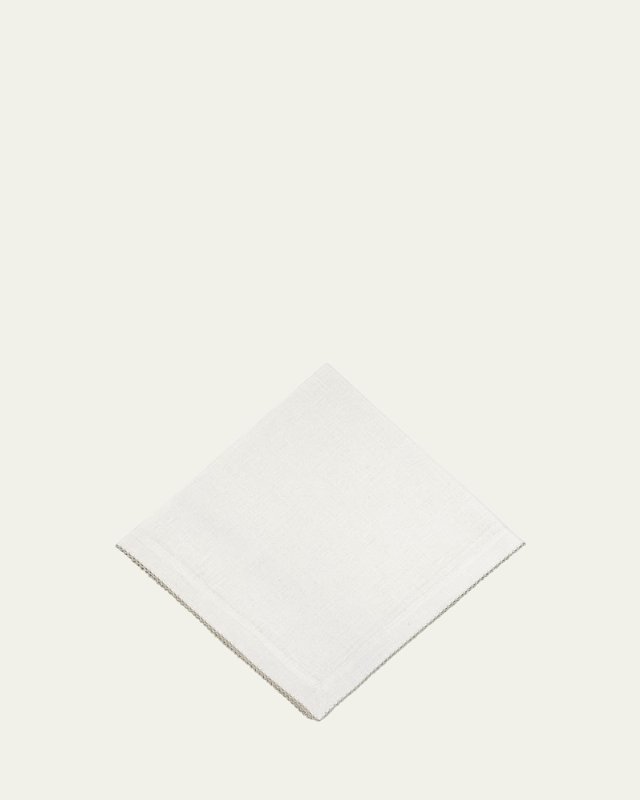 Picot Edge Napkin, White